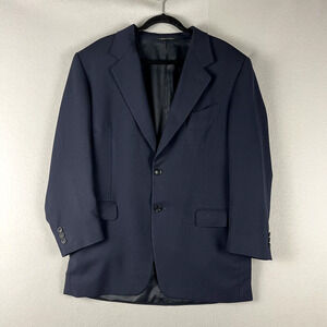 Canali Proposta Wool Blazer Sport Coat Mens 52R Blue 2 Button Classic Italy Made